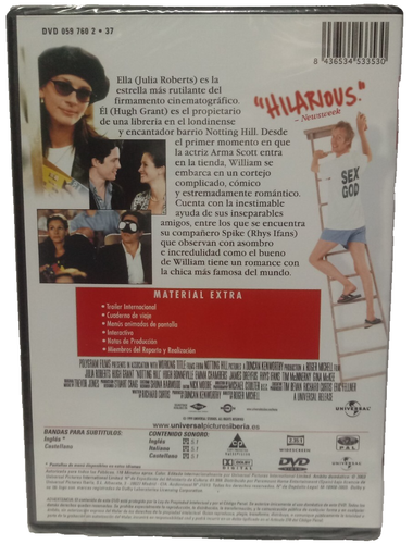 NOTTING HILL DVD NUEVA PRECINTADA - Imagen 2 de 3
