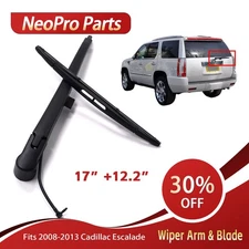 15277756 For 07-13 GM Escalade Suburban Tahoe Yukon Rear Wiper Arm & Blade Set