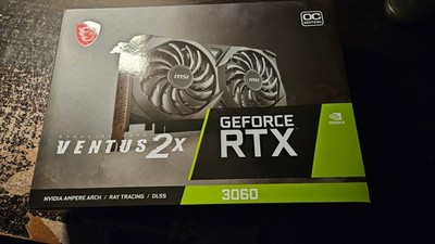 MSI GeForce RTX 3060 Ventus 2X 12GB GDDR6 Graphics Card with Box