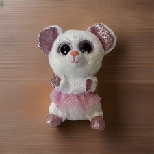 TY Beanie Boos  Nina  the Mouse Glitter Eyes Regular Size - 6 inch