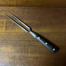 Vintage EKCO Carving & Serving 2 Prong Fork Made In France G2730