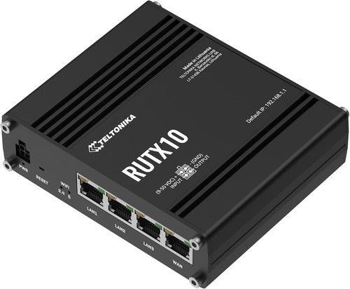 Teltonika RUTX10 Industrial Wi-Fi Router, Wi-Fi 5, VLAN Management, Multiple VPN - 第 4/6 張圖片