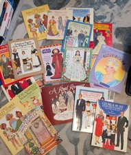 Lot of Tom Tierney & Other Paper Dolls Historical, Pres., Shirley Temple, Royals