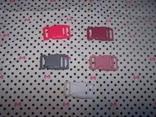 Wet Nose Designs Fancy Polka Dots & Bows Dog Collar WHITE Girly COLOR Buckle