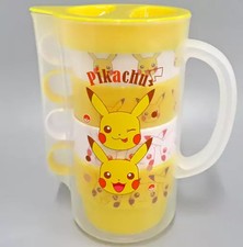 Juego de 4 tazas de té apilables Skater Pokemon Pikachu con estuche para jarra