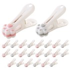 24 Pcs Kleiderbefestigungsklammern Wäscherei -Trocknungsklammern