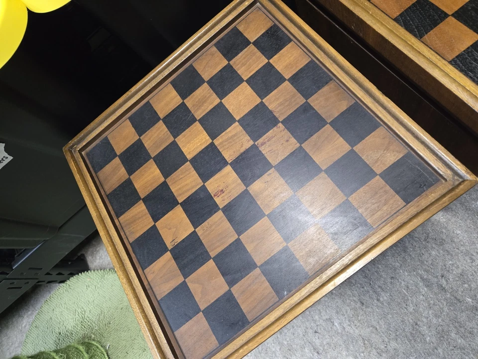 Pairr Lane Rolling Cube Storage Ottoman End Tables Game Board Black Flip Top - Image 3 of 4