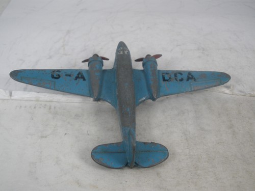 PREWAR Dinky Toys #62m Two (2) Airspeed Envoy Complete Originals 1938-1940 - Picture 2 of 9