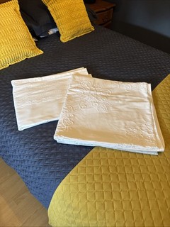 Two White Double Duvet Covers Used On Guest Bed Only Excellent Condition
