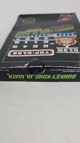 BOX ONLY - Donkey Kong Jr Math NES Nintendo - NO MANUAL OR GAME - Black Box