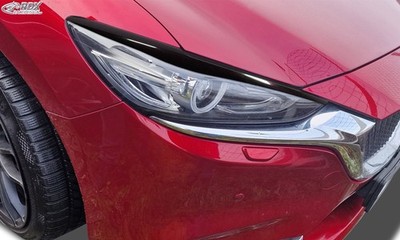 RDX Scheinwerferblenden für MAZDA 6 (GJ / GL / 2018-2024) schwarz glänzend