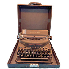 1930 Remington Rand Noiseless Model Seven 7 Portable Typewriter W/ Case thumbnail