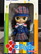 Petit Blythe Classy Classmate Takara Boxed Doll Figure Unused Checkered pattern