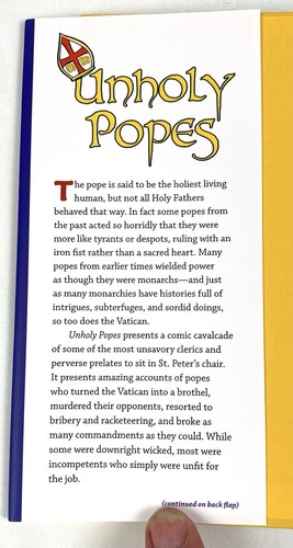 NICE Unholy Popes by Bob Curran (HC, DJ 2010) - Picture 3 of 9