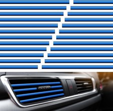 20 Pieces Car Air Conditioner Vent Outlet Decoration Strips Universal Waterproof