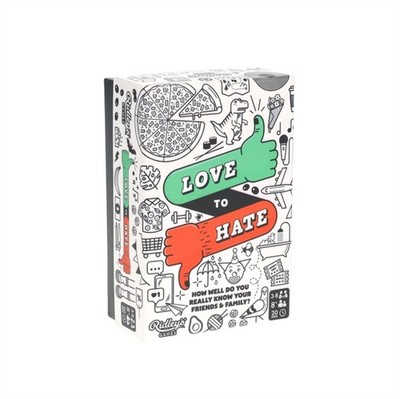 Ridleys GME083 Love to Hate Party Game Multicoloured A6 by Ridley's