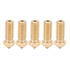 5Pcs 3D Printer Extruder Nozzles For QiDi Tech X Plus 3 Brass Kit 0.6mm Hotend