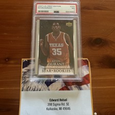 2007 kevin durant Rookie Card. rookie card picture