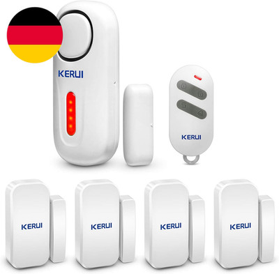 KERUI Tür Türalarm, Fensteralarm Sensor Mit Drahtloser Hausalarmanlage, 4 Zonen