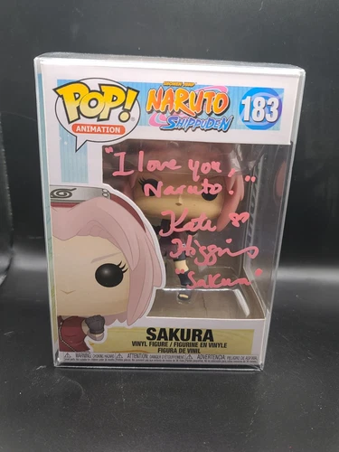 Funko Pop! Naruto Shippuden Sakura #183 SIGNED by Kate Higgins