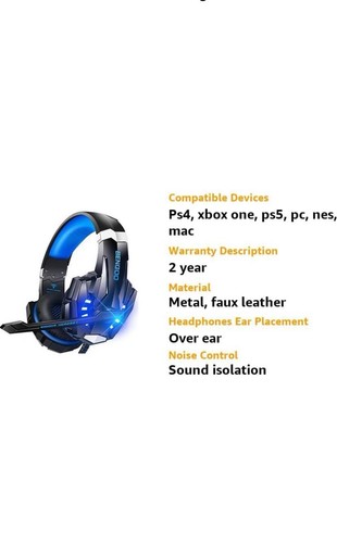 Universal gaming headset with mic - Picture 2 of 8