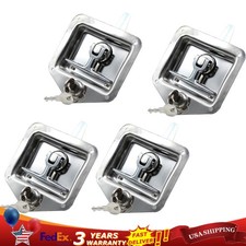 4 Pack T-handle Tool Box Lock Latch Handle Truck Trailer Stainless Steel8 Key 4 Pack T-handle Tool Box Lock Latch Handle Truck Trailer Stainless Steel8 Key