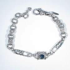 Sarda Sterling Silver & Alter Ego Mystic Topaz Peacemakers Bracelet