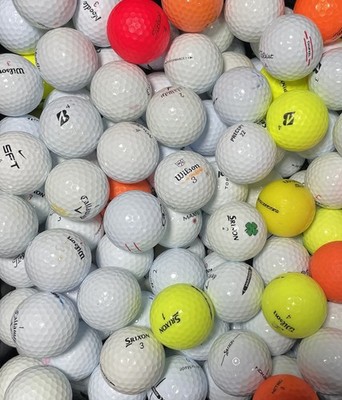 100 Bulk 3A Used Golf Balls Mix Brands Great Practice Playable Shags FREE BAG