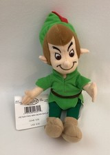 The Disney Store Peter Pan Mini Bean Bag 8  Plush NOS With Tags