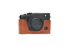 X-Pro3 Camera Case, Handmade Genuine Real Leather Half Camera Case Bag Cover ...