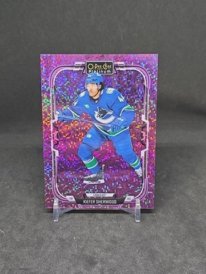 2025-26 O-Pee-Chee Platinum Kiefer Sherwood #69 Violet Pixels /299 Canucks