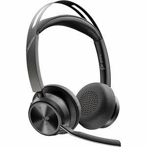 Poly Voyager Focus 2 Teams Certified USB-C Headset, Bluetooth 5.1, ANC, Black 🎧 - 第 1/6 張圖片