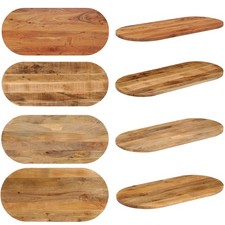 Oval Tischplatte Holztischplatte Ersatztischplatte Holzplatte Platte 80-140cm