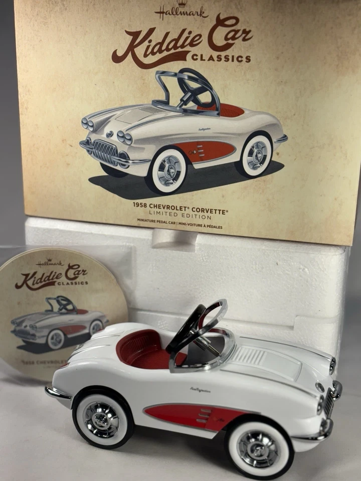 Hallmark Kiddie Car Classics 1958 Chevrolet Corvette edição limitada pedal carro - Imagem 4 de 4