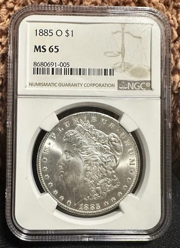 1885-O Morgan Silver Dollar $1 - NGC MS65 - New Orleans