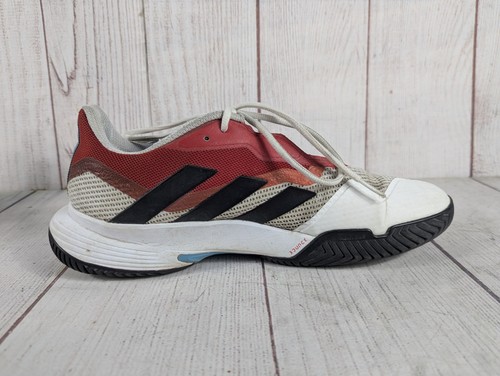 Men's Adidas CourtJam Control Bounce Tennis Shoe / Red White / HQ8469 / Size 11 - Picture 3 of 12