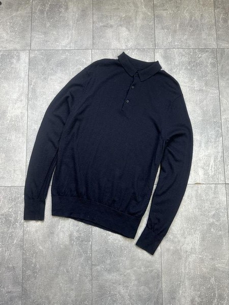 Men AllSaints Sweater Navy Cashmere 38 / M / 46