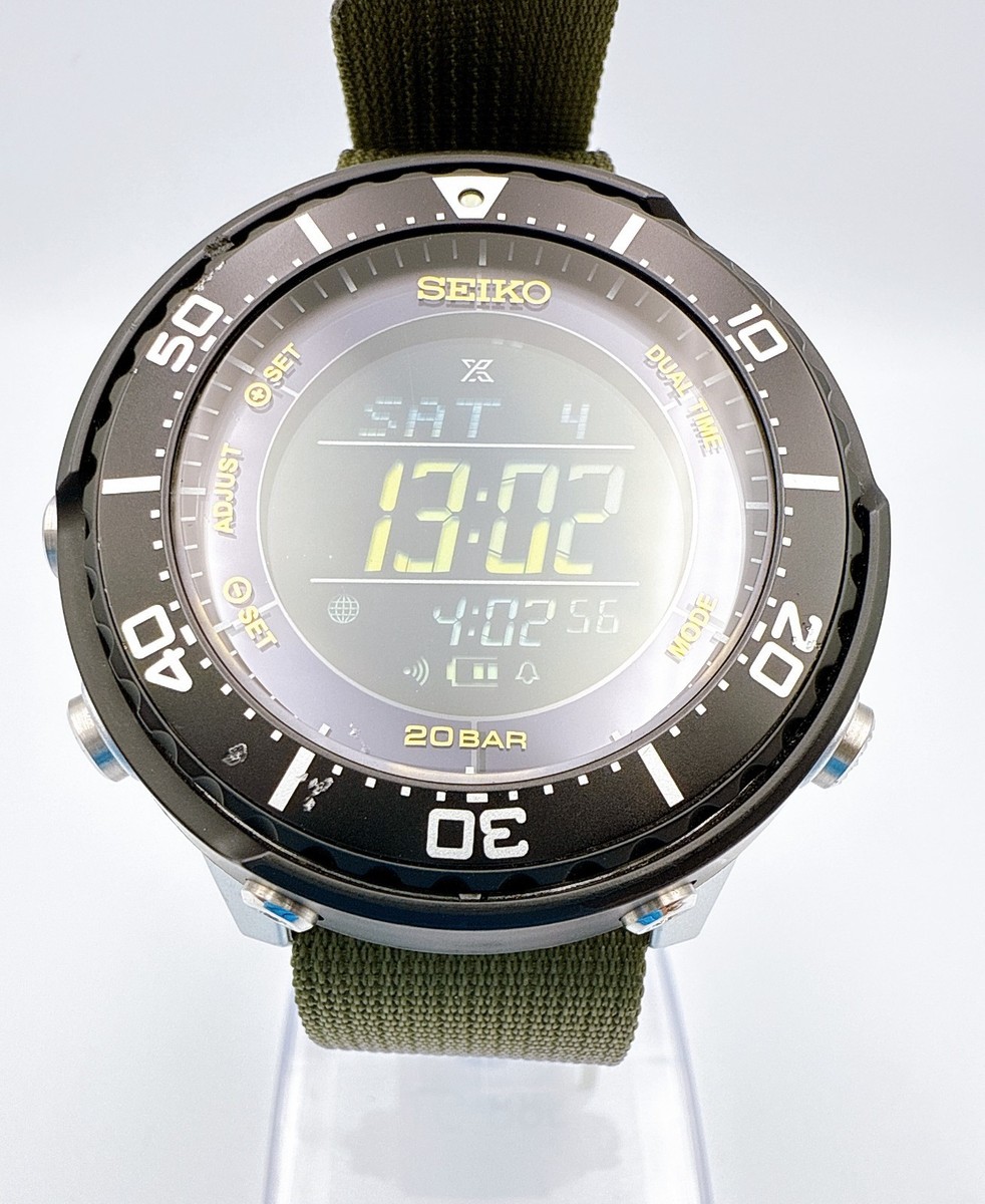時計 SEIKO PROSPEX lowercase S802 SEIKO Prospex Fieldmaster LOWERCASE S802-00A0 Solar Qz Gold Black