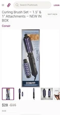 Conair Hot Air Styler Volume Plus Voluminous Curls & Waves 1 1/2" & 1" Brushes