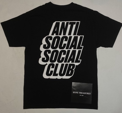#ad BRAND NEW ANTI SOCIAL SOCIAL CLUB TEE BLOCKED TEE BLACK S XL FAST SHIPPING📦✈️ $49.99
