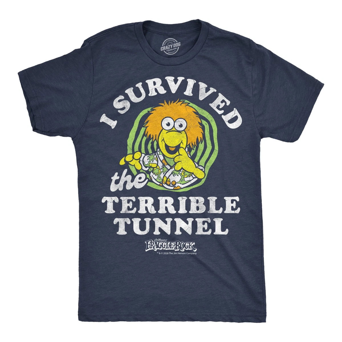Mens Funny I Survived The Terrible Tunnel T Shirt Jim Henson's