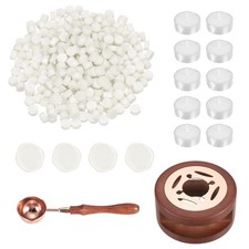 Wax Seal Kit, 300 Wax Beads, Candles, Pearl White