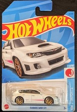 Hot Wheels White Subaru WRX STi Kids Diecast Model Toy Car HW J-Imports HKK62