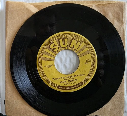 Elvis Presley Baby Let's Play House/Im Left Your Right 7"Single Sun Records 1955