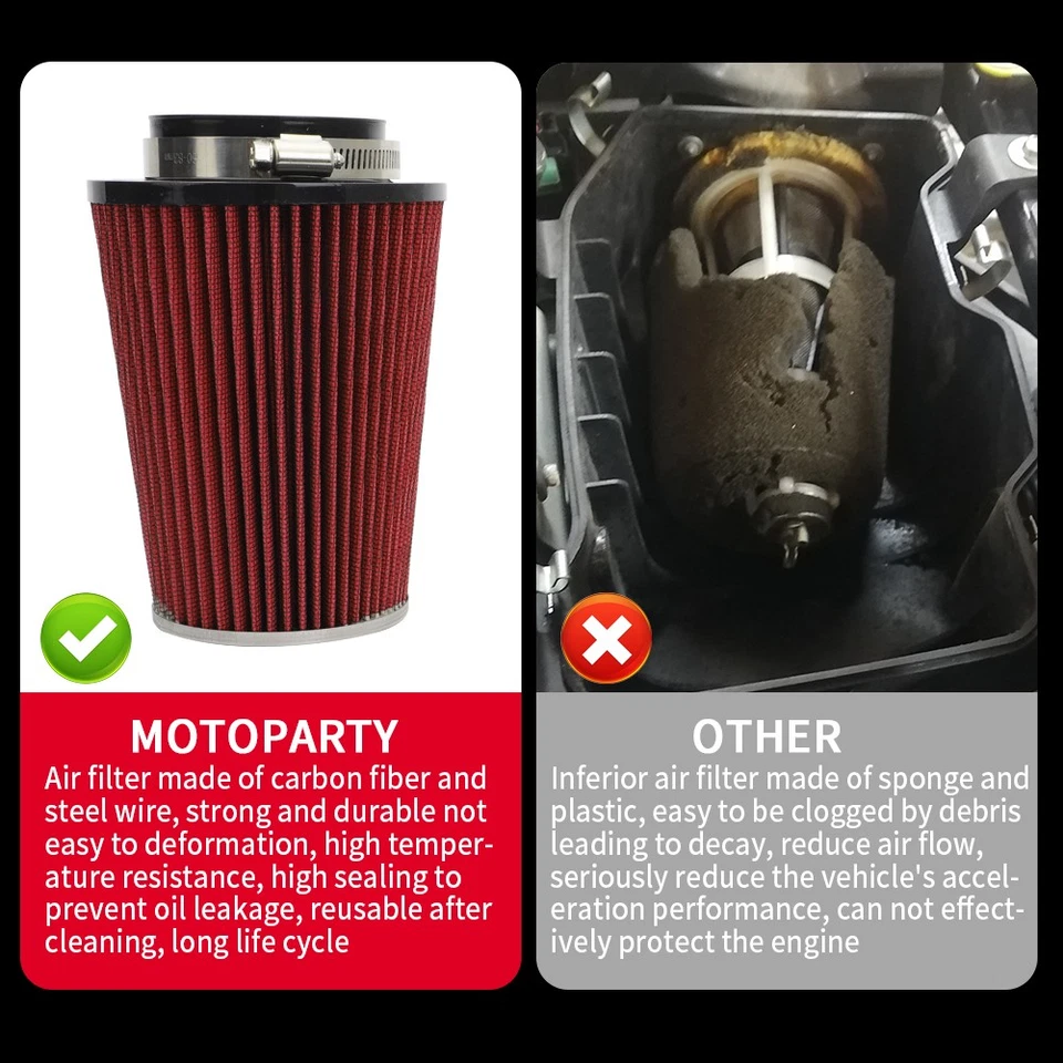 For Yamaha Raptor 700 700R Pro Flow Air Filter Intake Holder Adapter 2006-2021 Foto 4 de 4