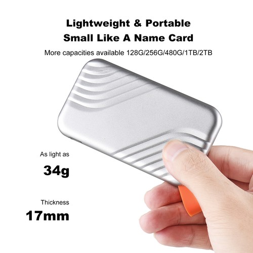 External Hard Drive 480G USB 3.1 Portable Solid State Drive Stable 5Gbps - Afbeelding 5 van 13
