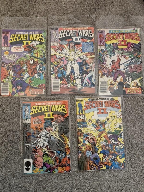Marvel Secret Wars Comic Lot - Issues - 5-9