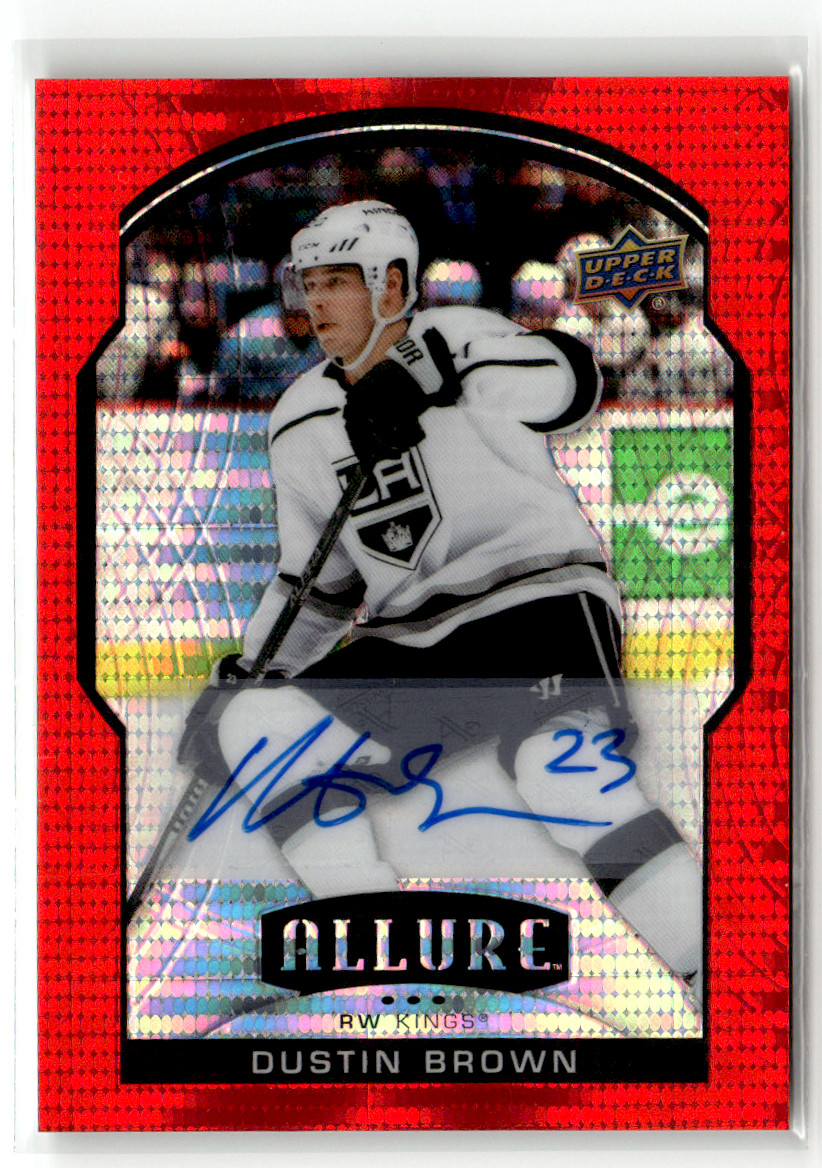 2020-21 Upper Deck Allure - Dustin Brown #8 Red Rainbow Autographs (AU)