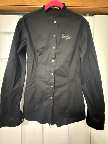 Versace Jeans Couture, Versace Jeans Couture Black Button-Up Shirt – Vintage – Size 40 (US4)