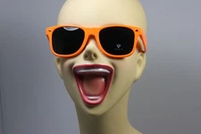 ORANGE Vintage SUNGLASSES RETRO Dark Lens 80's